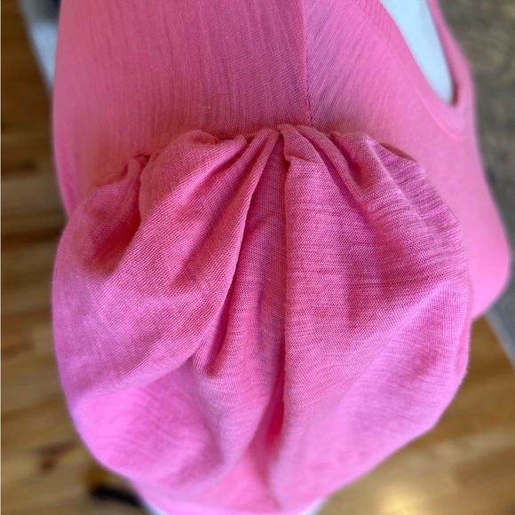 NATION Jillian Bold Shoulder Top V Neck Puff Sleeves Pink Size XS - Picture 4 of 8